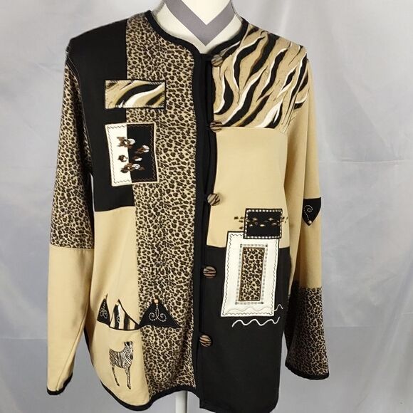 Koret K-Wear Petites Animal Print Jacket - Picture 10 of 10